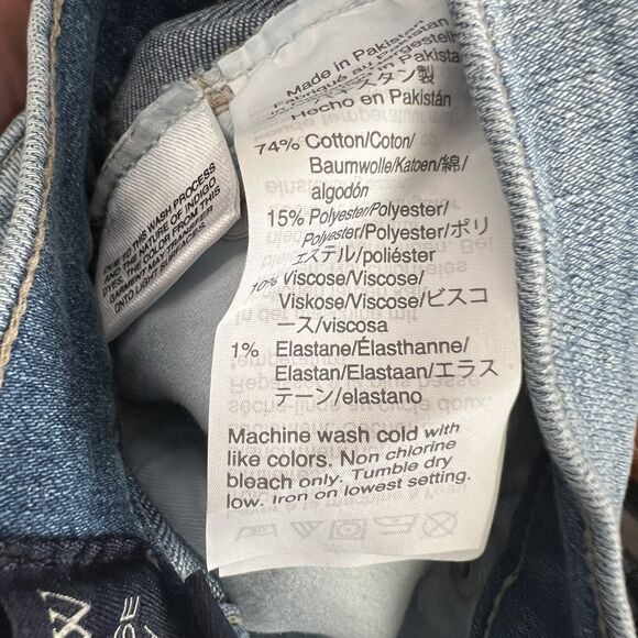 J.Crew Hi Rise Skinny Jeans Exposed Button Fly Blue Medium Wash Stretch 28 AG913 - Picture 4 of 5